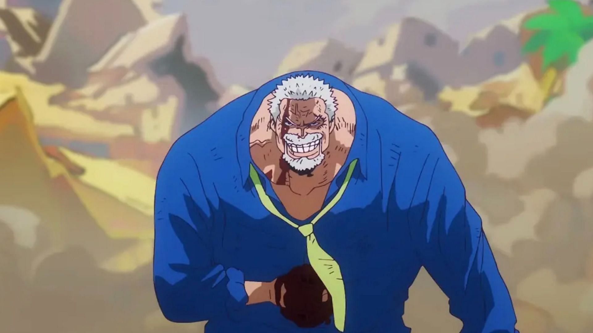 Garp as seen in anime (Image via Toei Animation)